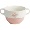 Bol à soupe en faïence bicolore 600 ml