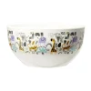 Bol en porcelaine blanc pour enfant motif animaux savane Ø14xH7cm
