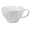 Bol jumbo blanc cotelé