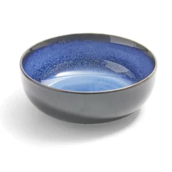 Bol Meteor porcelaine noir et bleu Ø16cm