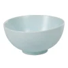 Bol petit déjeuner vert d'eau en porcelaine grand format