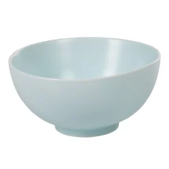 Bol petit déjeuner vert d'eau en porcelaine grand format