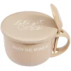 Bol soupe jumbo 62cl et cuillère porcelaine cocooning