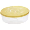 Boîte à crêpes ronde avec couvercle imprimé motif cuisine Ø28xH9 cm