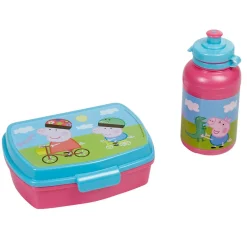 Boîte à goûter et gourde Peppa Pig