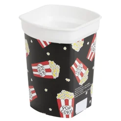 Boîte à pop corn 2L - 13,4x13,4xH18,4cm