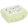 Boîte à sandwich rectangulaire avec anse plastique jaune 16x20xH7cm