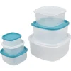 Boîte alimentaire carrée empilable x6