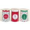 Boîte alimentaire design Noël métal x3