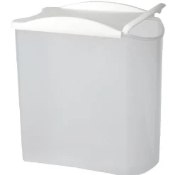 Boîte alimentaire empilable transparente et blanche 1,25 L