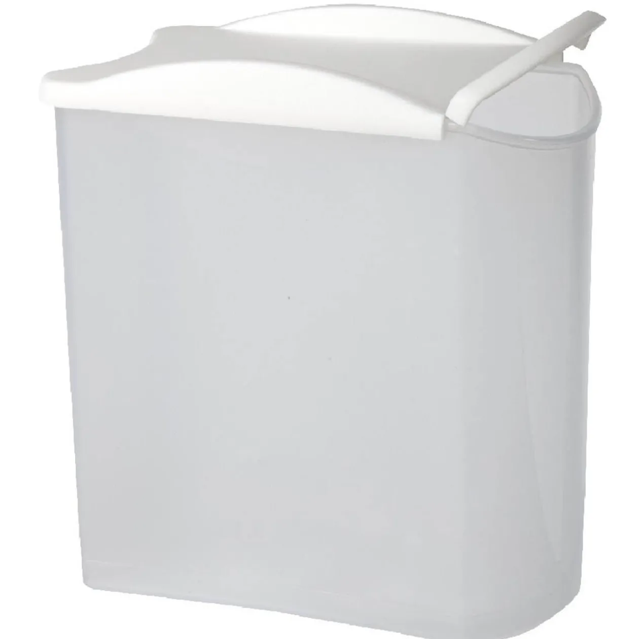 Boîte alimentaire empilable transparente et blanche 1,25 L