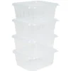 Boîte alimentaire hermétique 0,45 L x 4