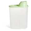 Boîte alimentaire plastique transparent et vert 2,5L