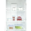 Boîte alimentaire transparente couvercle bleu x18