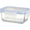 Boîte de conservation en verre hermétique L14xl9,4xH6 cm