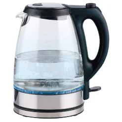 Bouilloire lumineuse à LED en verre 1,7L