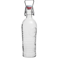 Bouteille en verre à bouchon mécanique officina