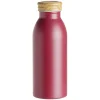 Bouteille isotherme acier avec bouchon en bois 400ml Ø6,7xH18cm