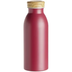Bouteille isotherme acier avec bouchon en bois 400ml Ø6,7xH18cm