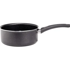 Casserole effet pierre antiadhérente noir Ø18xH7,5cm