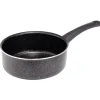 Casserole effet pierre antiadhérente noir Ø20xH7,5cm