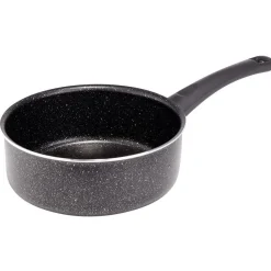 Casserole effet pierre antiadhérente noir Ø20xH7,5cm