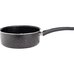 Casserole effet pierre antiadhérente noir Ø20xH7,5cm