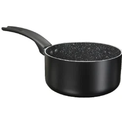 Casserole noire à induction effet pierre x2