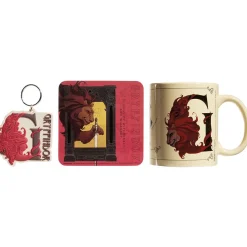 Coffret cadeau Harry Potter Gryffondor mug sous-verre porte-clé 3pcs