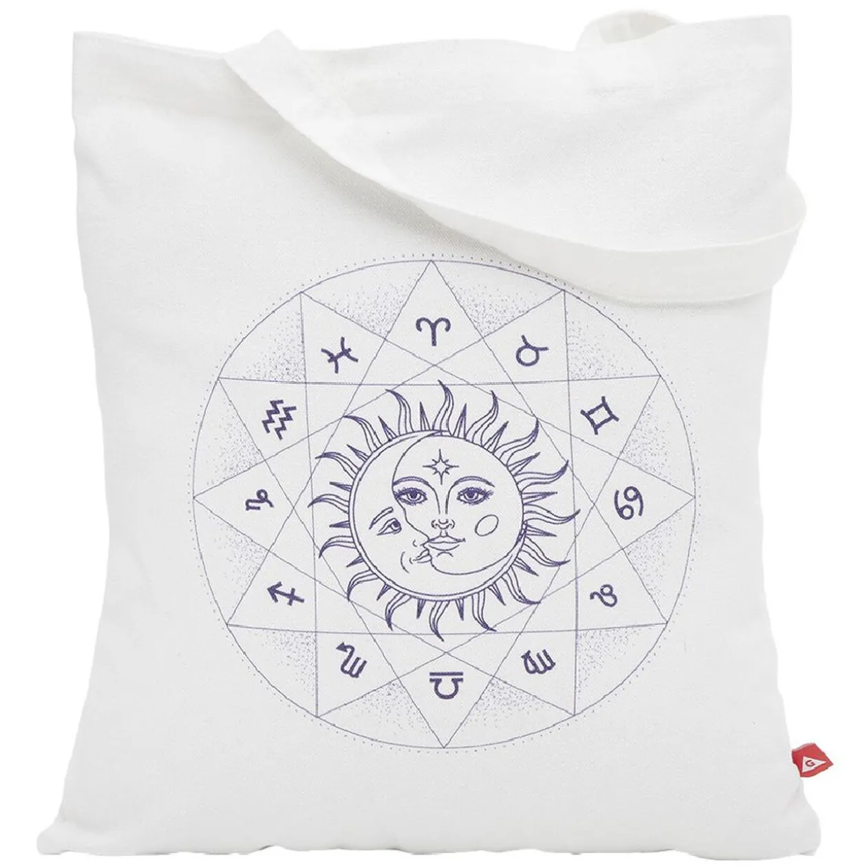 Coffret mug 330ml et tote bag signe du zodiaque blanc et violet