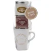 Coffret mug XXL avec boisson et biscuits Noël doré