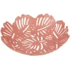 Corbeille à fruits design feuilles vert rose ou beige