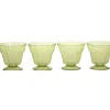 Coupe à glace plastique verte x4