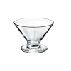 Coupe à glace sur pied en verre