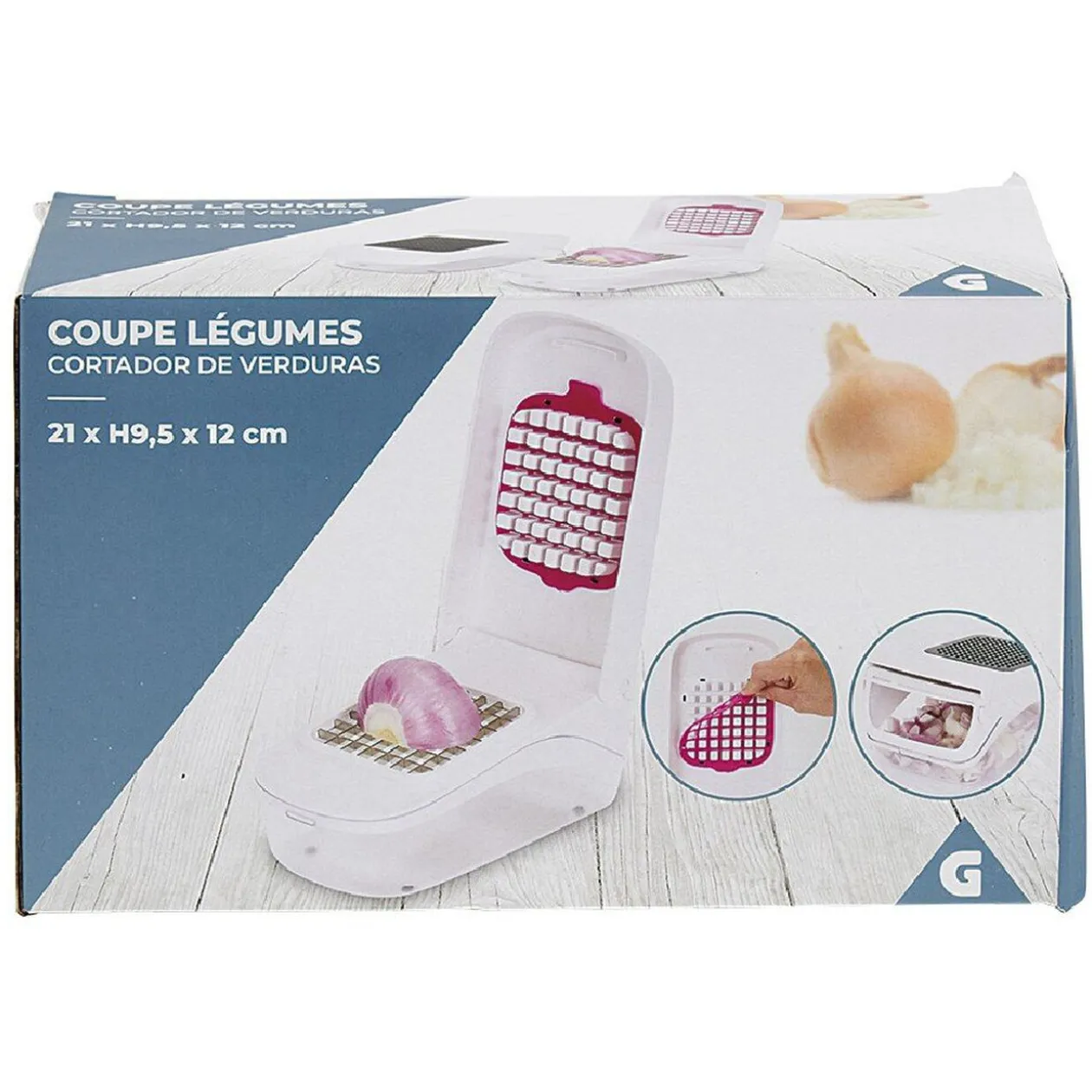Coupe légumes manuel forme cubes