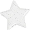 Coupelle blanche forme étoile à pois gris