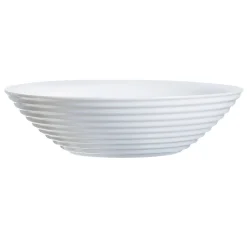 Coupelle blanche Harena bord ligne en relief x6