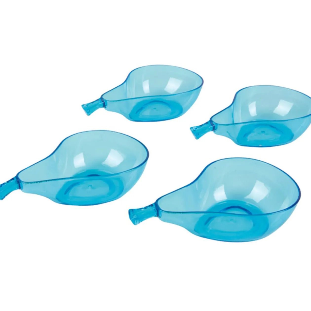 Coupelle design poire bleue x4