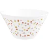 Coupelle en plastique décor pois multicolore