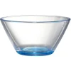 Coupelle en verre avec fond coloré