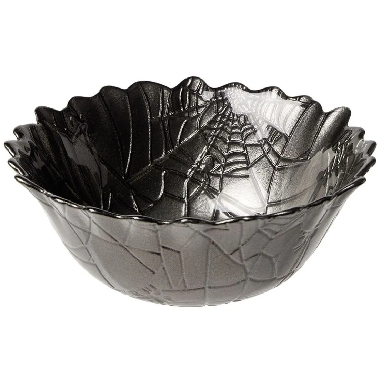 Coupelle en verre Halloween design toile d'araignée Ø15cm
