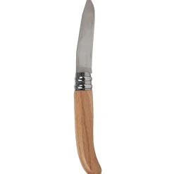 Couteau à virole marron inox&hêtre