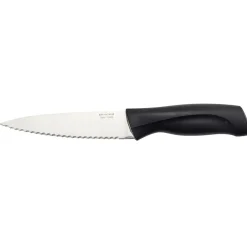 Couteau de cuisine en inox avec manche noir