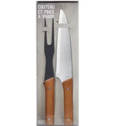 Couteau et pince à viande