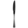 Couteau inox design damier finition miroir