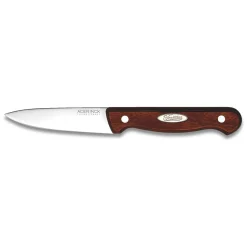 Couteau office inox pleine soie manche bois backelisé