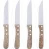 Couteaux à steack en inox x 4