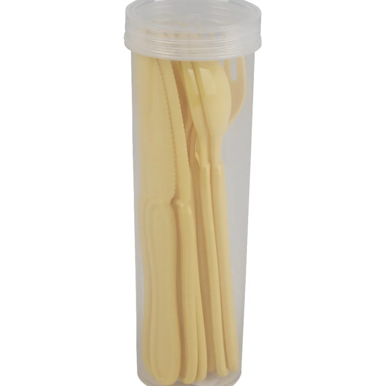 Couvert en plastique couleur unie x 12