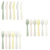 Couverts en plastique réutilisable 6 personnes