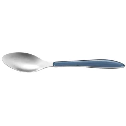 Cuillère à dessert Drop bleu acier